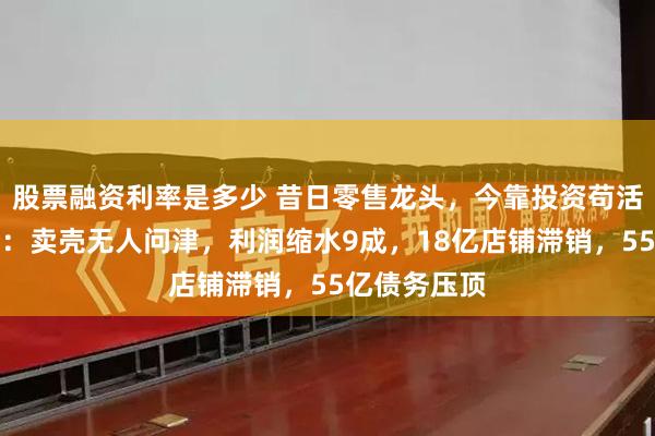 股票融资利率是多少 昔日零售龙头，今靠投资苟活！友阿股份：卖壳无人问津，利润缩水9成，18亿店铺滞销，55亿债务压顶