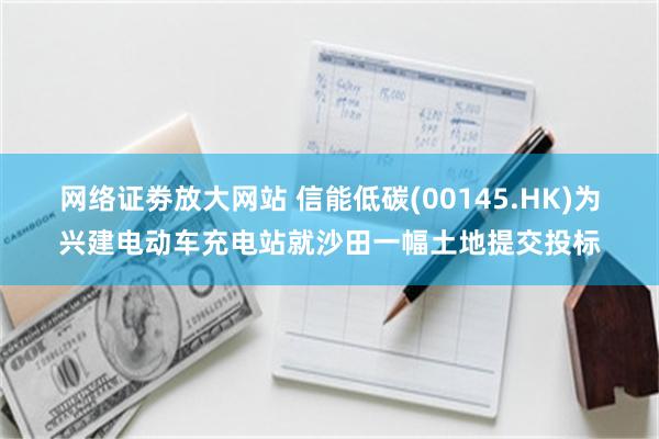 网络证劵放大网站 信能低碳(00145.HK)为兴建电动车充电站就沙田一幅土地提交投标