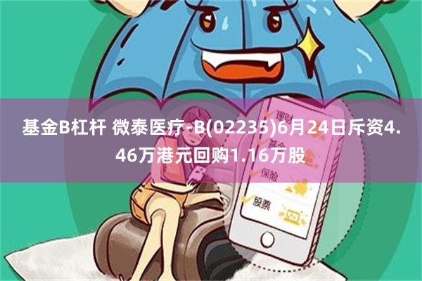 基金B杠杆 微泰医疗-B(02235)6月24日斥资4.46万港元回购1.16万股